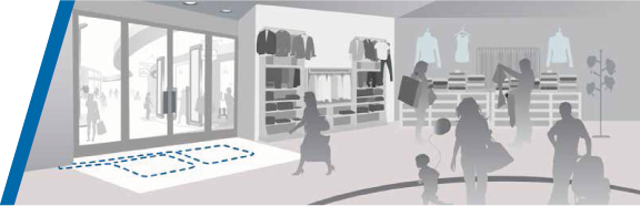 Synergy 9.6m Concealed Floor System by Sensormatic
